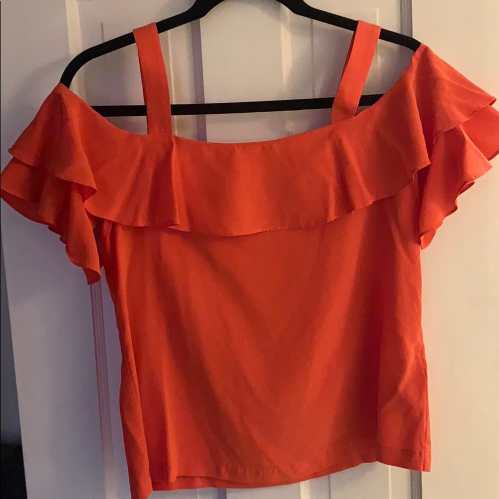 Jcrew - off shoulder shirt